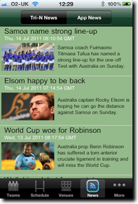 News screenshot